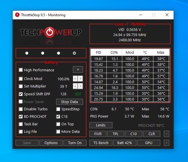 Throttlestop где скачать и как пользоваться. Андервольт, поверлимиты